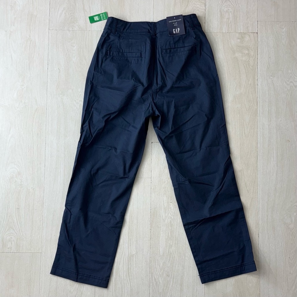 GAP Women’s Girlfriend Khaki Stretch High Rise Pants Navy Blue Chinos

SKU00077 - Picture 3 of 3